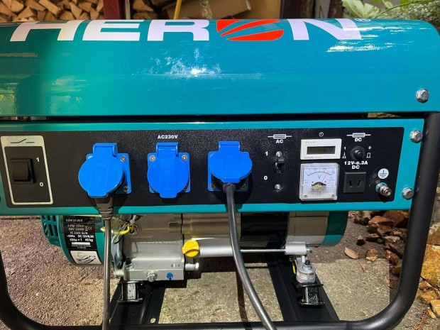 Heron, benzinmotoros áramfejlesztő, max 2300 VA, egyfázisú (EGM-25 AVR