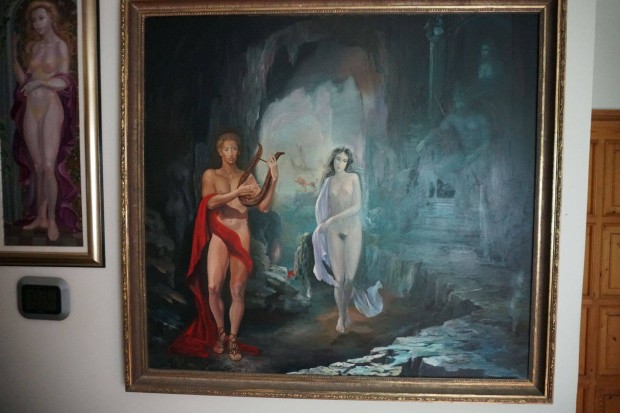 Herpai Zoltn festmny, "Orfeus s Euridik" 138cmx149cm