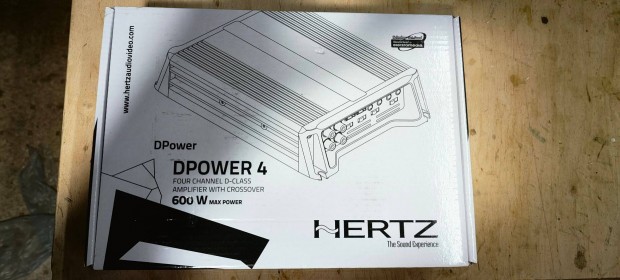 Hertz Dpower 4 4-csatorns D-class ultrakompakt erst