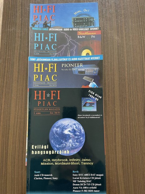 Hi-fi piac magazinok 1994-1995-1996-1997-es szmok, 14 db sszesen
