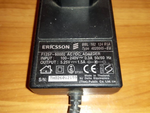 Hibs Ericsson EU adapter 5.25V 1.5A AC/DC
