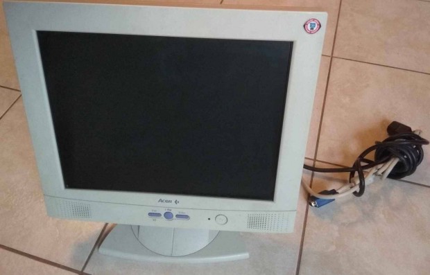 Hibtlan 15" colos Lcd monitor pc kijelz hangszr VGA Acer retro