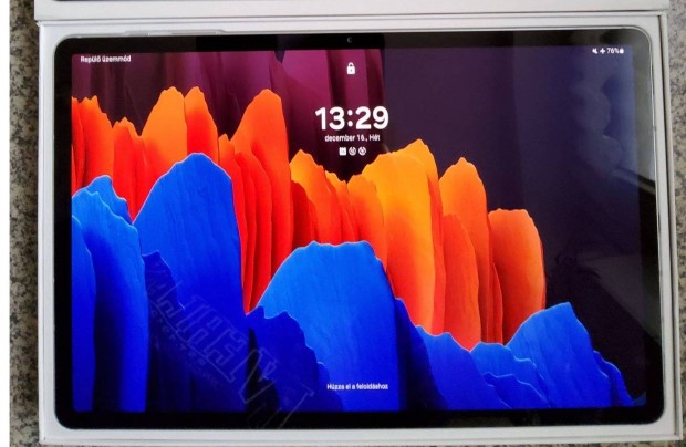 Hibtlan Samsung Galaxy Tab S7+ 5G 6/128 Silver tablet dobozban