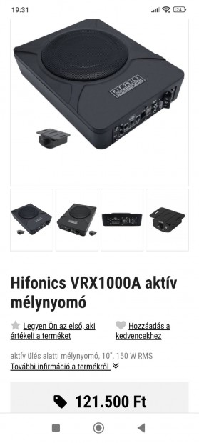 Hifonics Vulcan aktv mlylda 