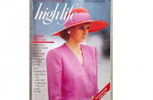 Highlife Magazin 1990 Diana Hercegn bortkp, angol nyelv