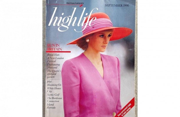 Highlife Magazin 1990 Diana Hercegn bortkp, angol nyelv