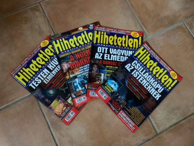 Hihetetlen! magazin - 4 db különszám 2022-2023-ig