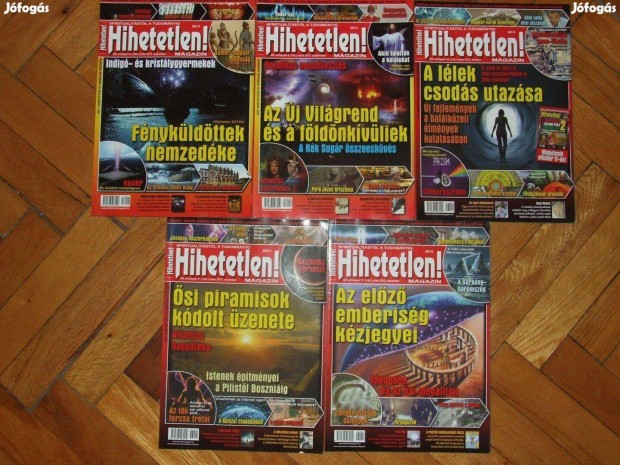 Hihetetlen magazin 2013-as szmok, 9 db