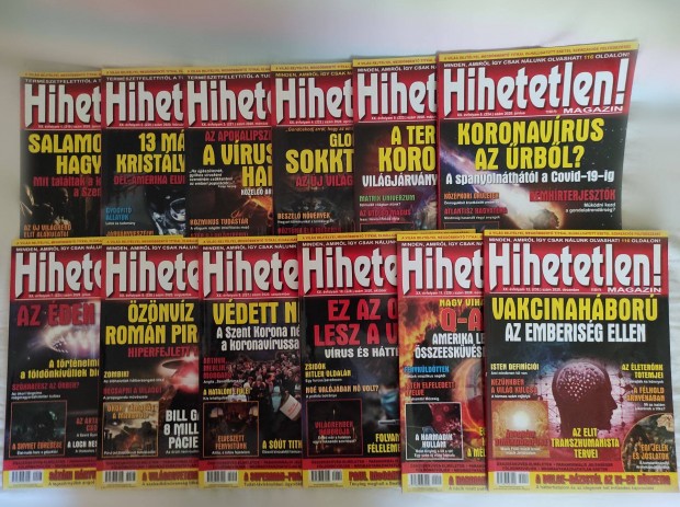 Hihetetlen magazin 2020 Teljes vfolyam (1-12)