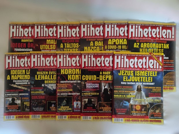 Hihetetlen magazin 2021 majdnem teljes vfolyam (6. h hinyzik)