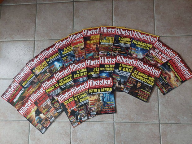 Hihetetlen magazin 2023-2024 évi számai eladók