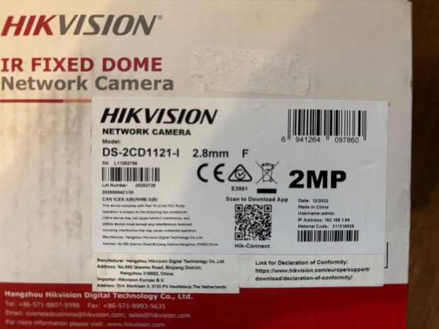 Hikvision DS-2CD1121-I (2.8mm) 2MP