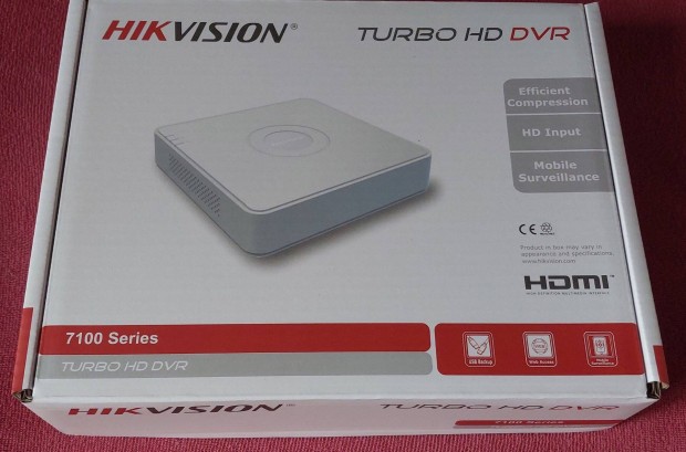 Hikvision DS-7104Hqhi-K1 DVR (4analog) s/vagy 6db IP Kamera Nvr