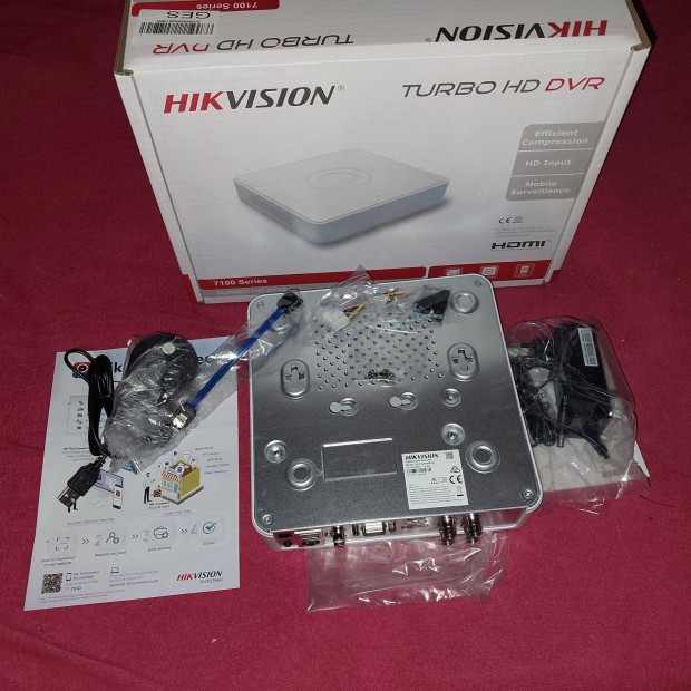 Hikvision DS-7104Hqhi-K1 DVR (4analog) s/vagy 6db IP Kamera Nvr