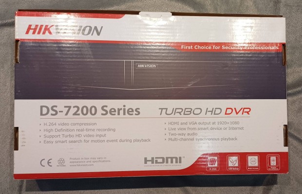 Hikvision DS-7208Hghi-SH 8cs. Digital Video recorder