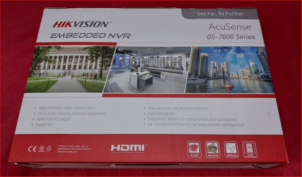 Hikvision DS-7608Nxi-K1, 8 csatornás IP Nvr, Acusense (Gozso)