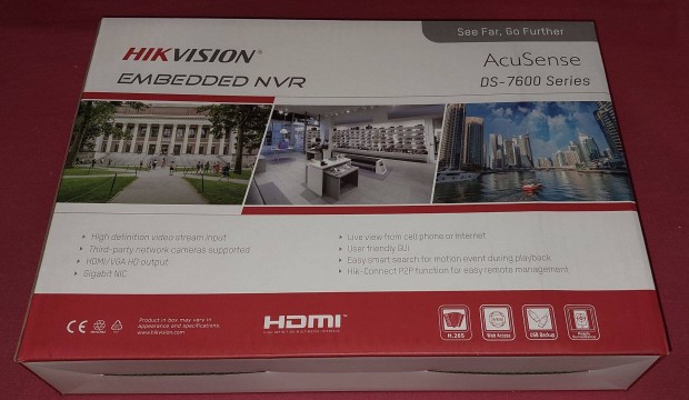 Hikvision DS 7616Nxi K1 Acusense 16 csatornás IP Nvr rögzítő