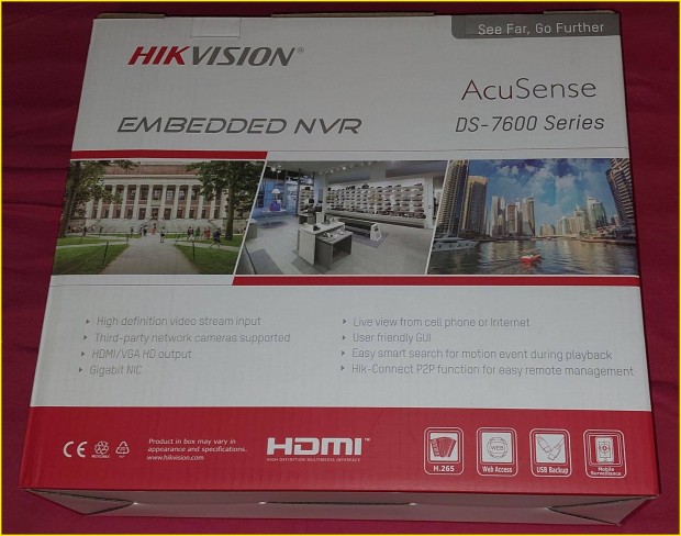 Hikvision DS 7632Nxi-K2 IP Acusense 4K Nvr Kamera rögzítő S