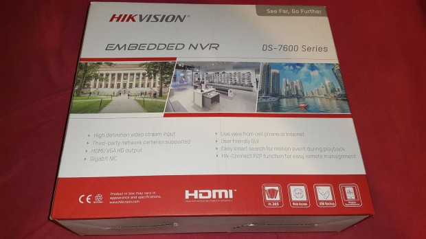 Hikvision Nvr 4K DS-7616Nxi-I2/S Acusense IP kamera rögzítő