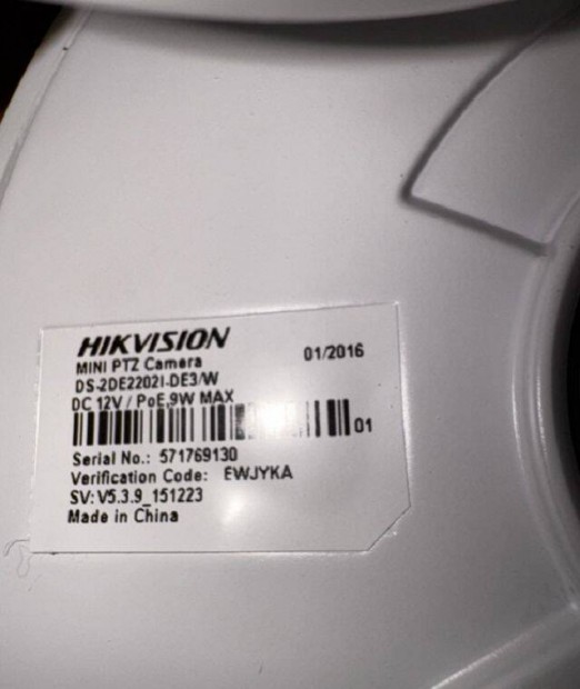 Hikvision mini Ptz kamera