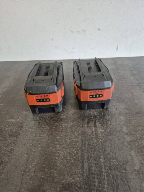 Hilti 36 volt 5,2 Ah akkumulátor 2db