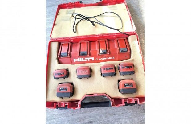 Hilti 4-es akkumultor tlt 6 db akkumultorral