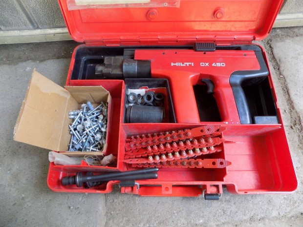 Hilti DX 450 szgbelv a fotkon lthat tartozkokkal