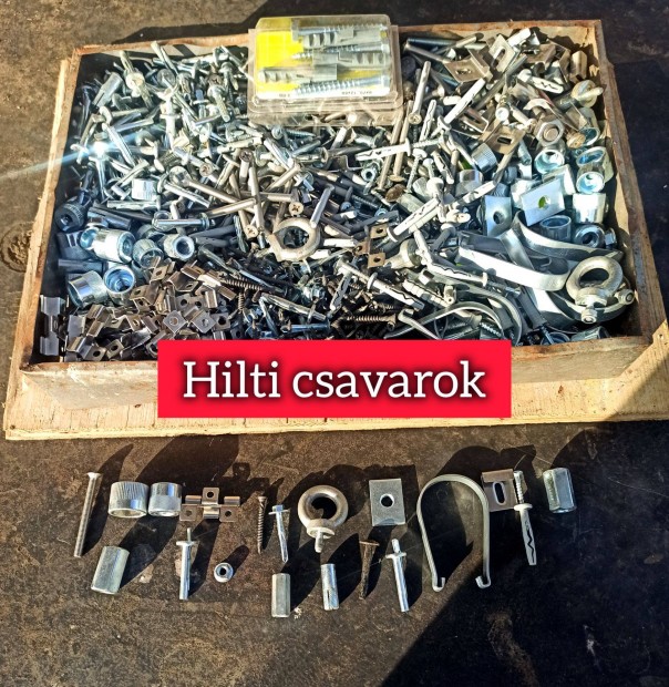 Hilti csavarok egy dobozol vagy 6,7kg ujjak eladk