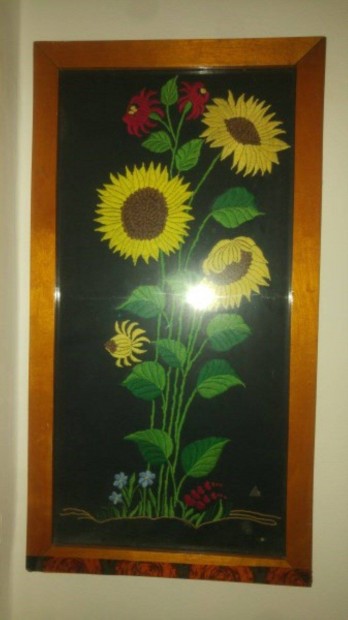 Hmzett virgkp 32x60cm rtegelt fa kerettel