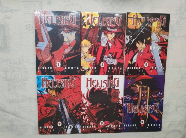 Hirano Kohta - Hellsing 1-6. (nem bontom)