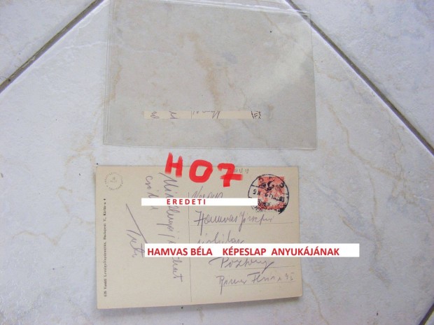 Hres Magyar r (jegyzett ) kpeslapja