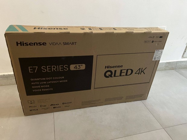 Hisense 43E7HQ 4K Ultra HD 43" 109cm Qled Smart TV
