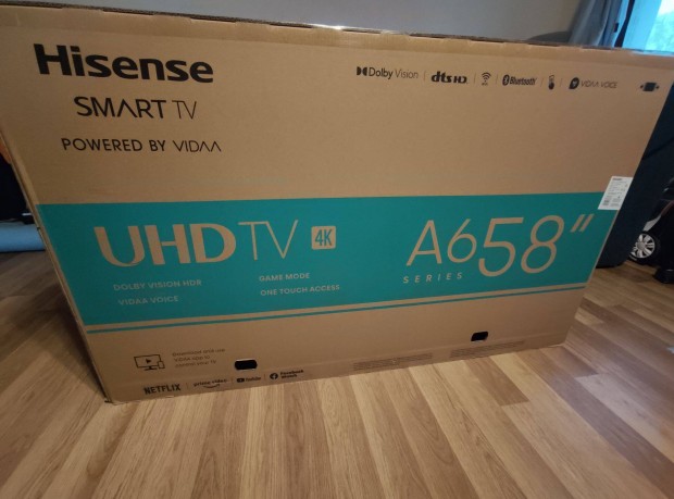 Hisense 4k LED okos TV 58" 146cm kptl 1 v garancival