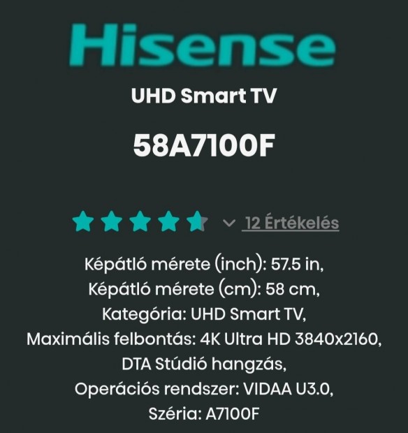 Hisense UHD SMART LED TV
