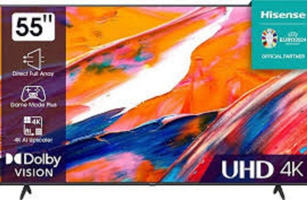 Hisense (55E61KT() 140CM 4K UHD SMART LED TV ! Akció!