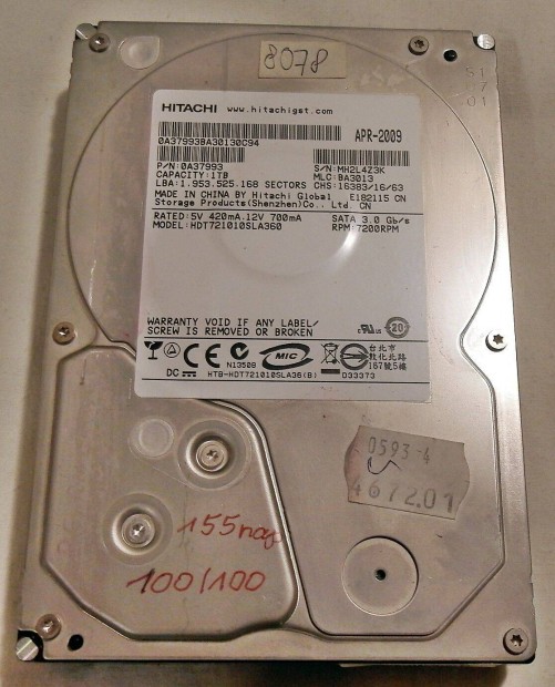 Hitachi 1TB HDD (7200RPM)