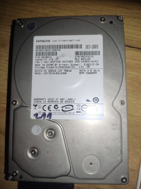 Hitachi HDT721010SLA360 1TB SATA-2 7200 RPM 3.5