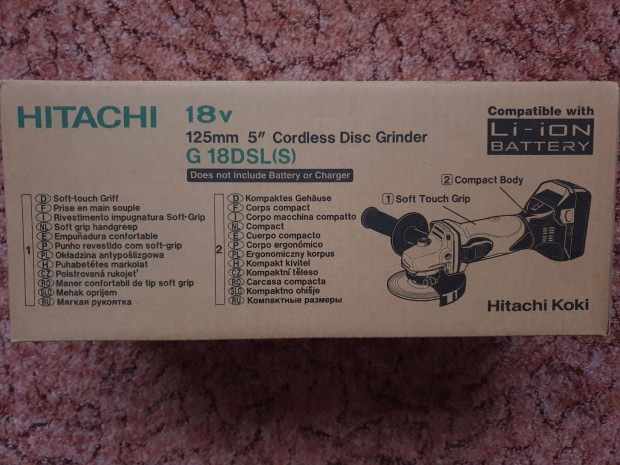 Hitachi Hikoki G18DSL 125mm akkumultoros sarokcsiszol flex
