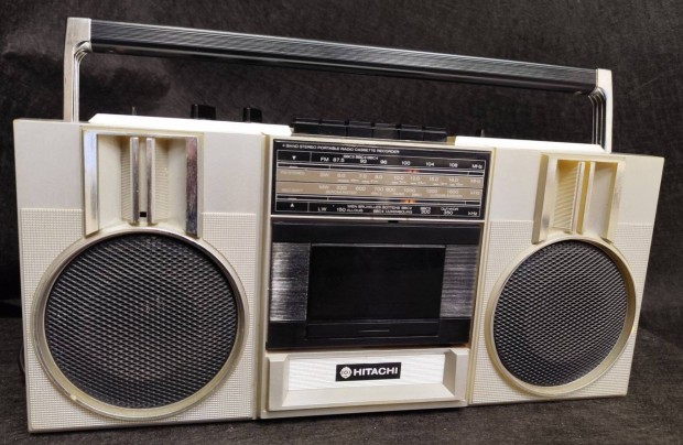 Hitachi TRK-6801E Made in Japn rdis magn boombox 1980s