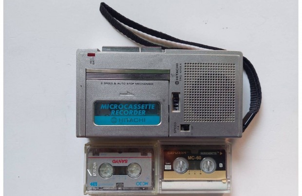 Hitachi Trq-1010E X Microcassette Diktafon Walkman Kazetts MAGN