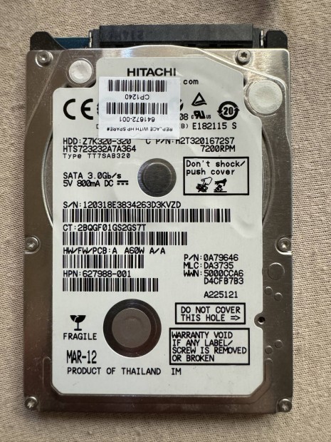 Hitachi Z7k320 HDD 2.5"
