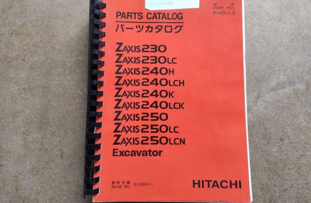 Hitachi Zaxis 230, 240, 250 kotr alkatrszkatalgus