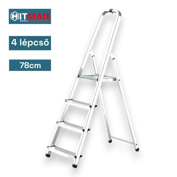 Hitman egyoldalas aluminium ltra 78cm magas, 4 lpcsfokos, 125 kg t