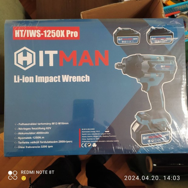 Hitman ütvecsavarozó 1250NM HT/IWS-1250X Pro