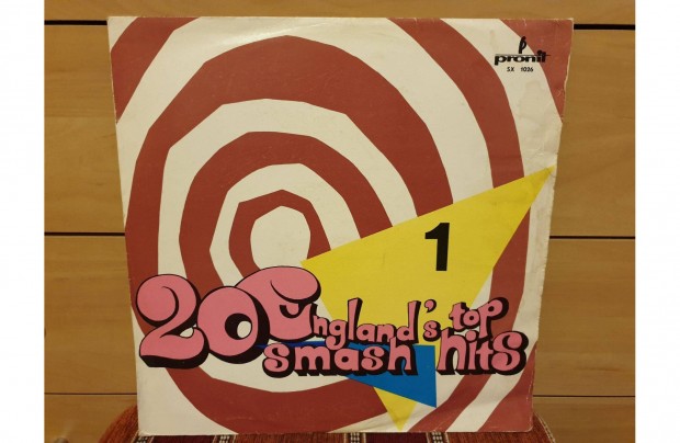 Hits England's TOP20 Smash 1 hanglemez bakelit lemez Vinyl