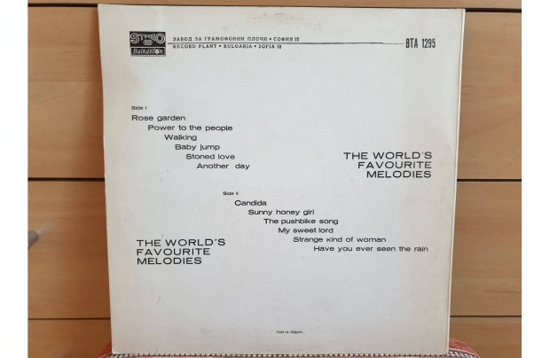 Hits The World's Favorite Melodies hanglemez bakelit lemez Vinyl