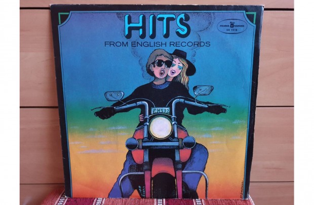 Hits from English records bakelit lemez hanglemez Vinyl