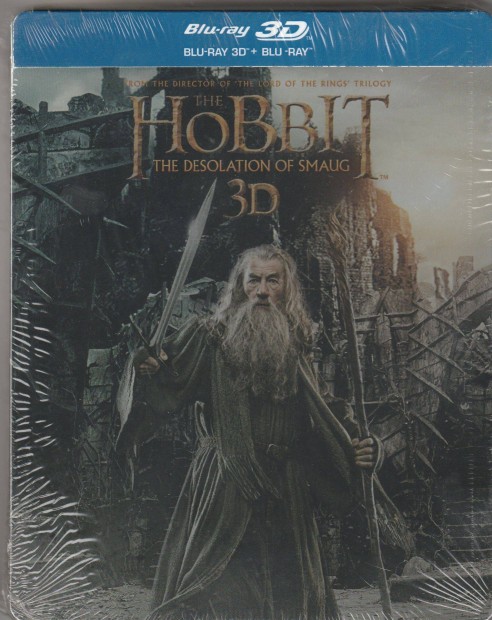 Hobbit - Smaug pusztasga Blu-Ray Steelbook 2D + 3D