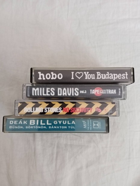 Hobo, Dek Bill, Miles Davis, Rolling Stones magnkazettk