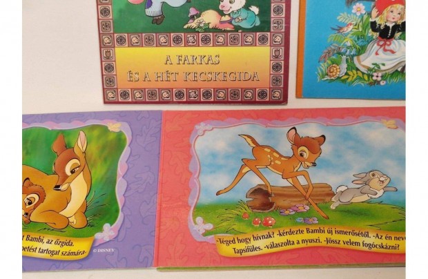 H�feh�rke, Piroska �s a farkas, Bambi, A t�cs�k, Leporell�k